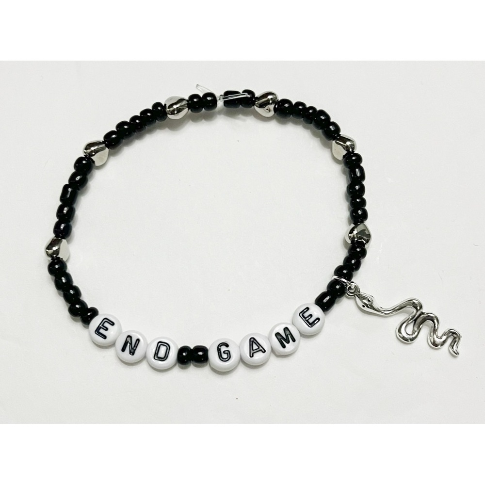 Taylor Swift Eras Tour Friendship Bracelet End Game Reputation with Snake Charm